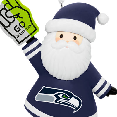 NFL Seattle Seahawks Santa Fan Hallmark Ornament