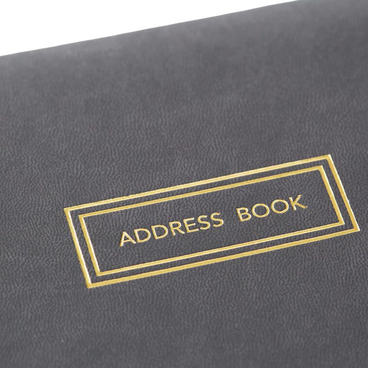 Classic Charcoal Address Book