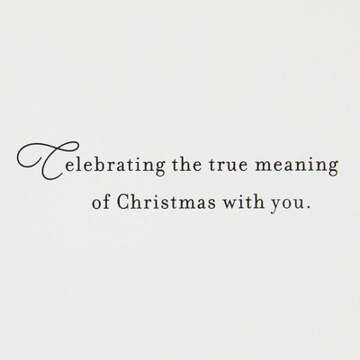 Baby Jesus in the Manger Religious Boxed Christmas Cards, Pack of 16