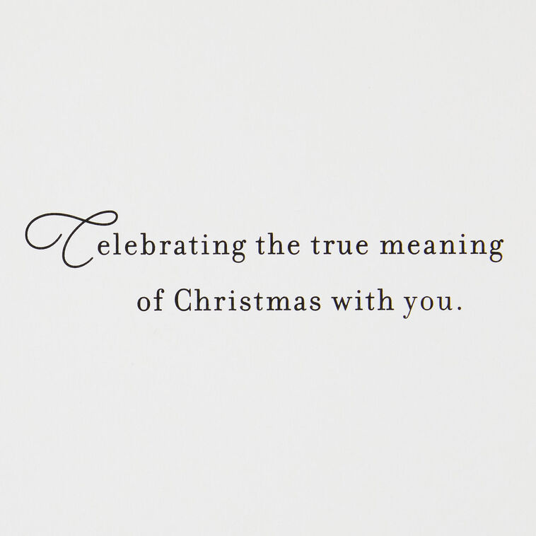 Baby Jesus in the Manger Religious Boxed Christmas Cards, Pack of 16