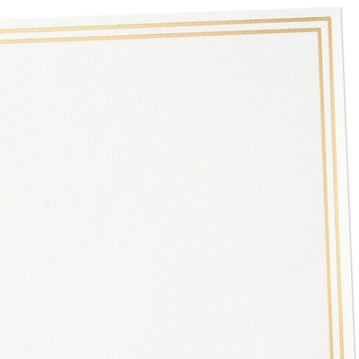 Double Gold Border Stationery Set, Box of 20