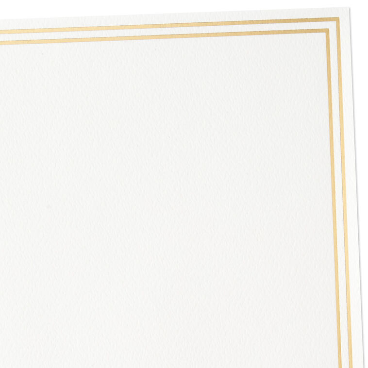Double Gold Border Stationery Set, Box of 20