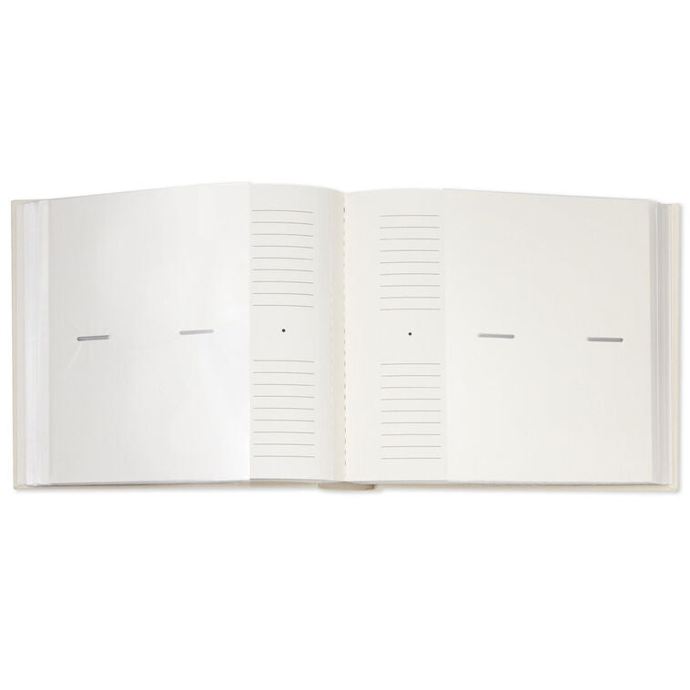Today, Tomorrow, Always Gold on Cream Linen Photo Album