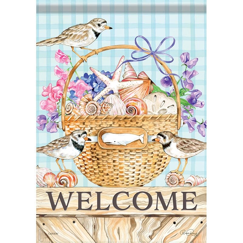 Coastal Basket Garden Flag