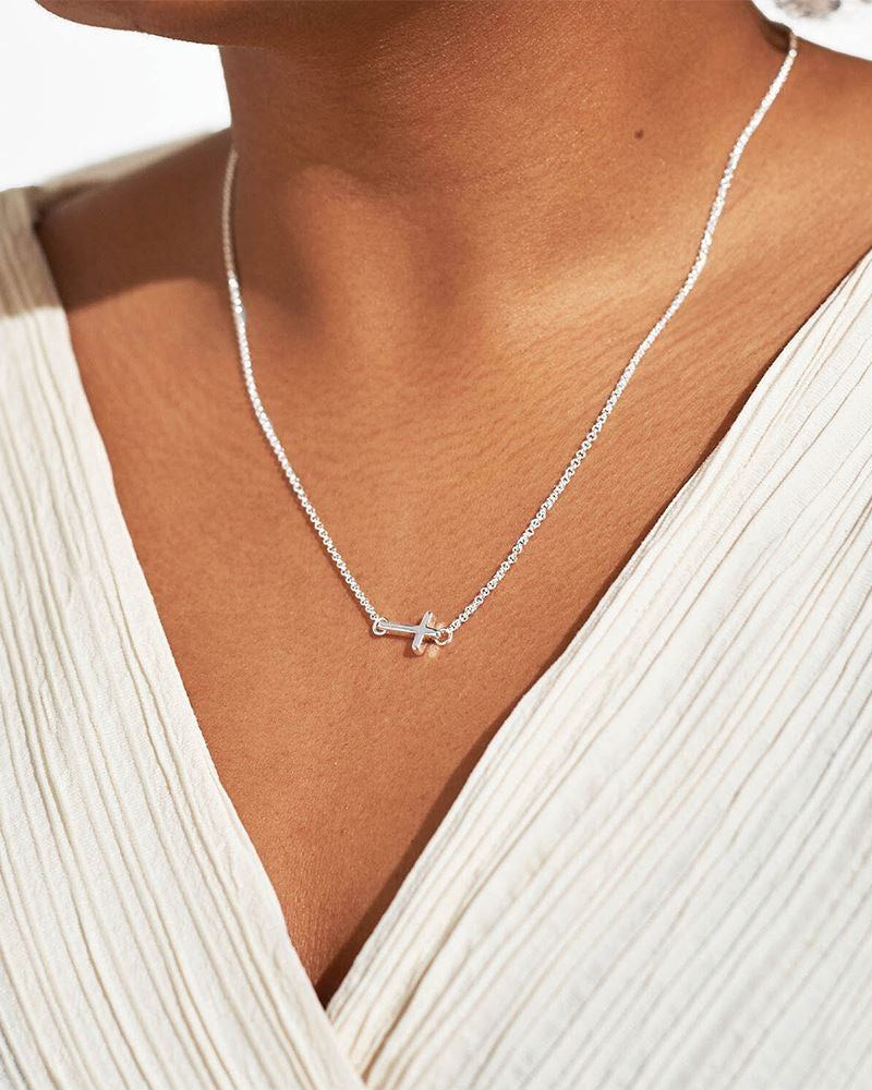 a Little "Faith" Necklace in Silver