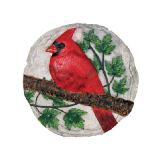 Red Cardinal Decorative Garden Stone