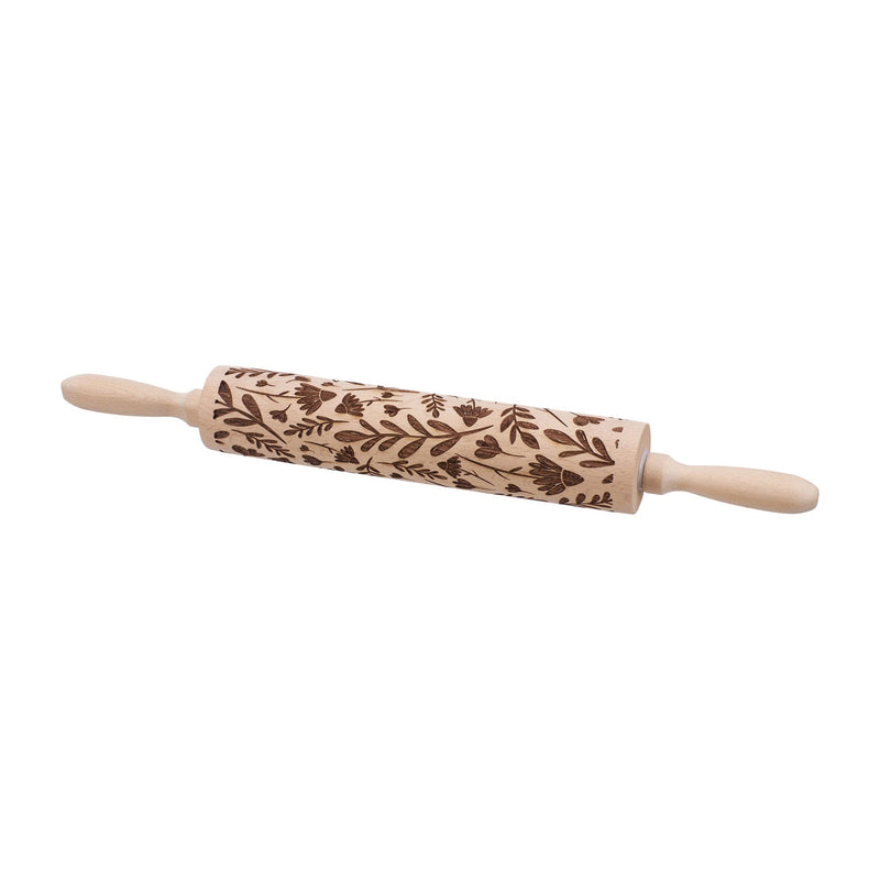 Floral Embossing Large Rolling Pin