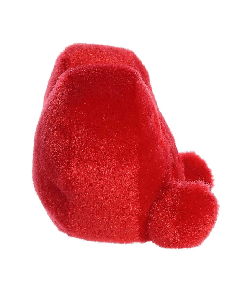Luv Ya Candy Heart plush from Palm Pals in red with white embroidery, sparkling eyes, and rosy cheeks—perfect Valentine’s Day gift.