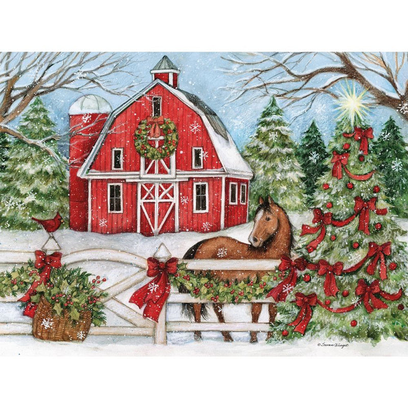 Heartland Holiday Boxed Christmas Cards (18 Pack) W/ Decorative Box by Susan Winget