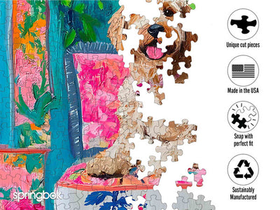 Floral Companions 500 Piece Jigsaw Puzzle