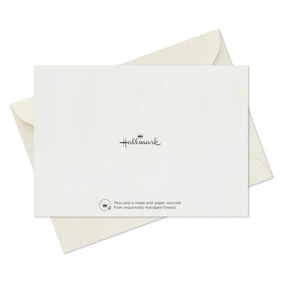 Ivory thank you cards with modern black script lettering and kraft box packaging, includes 40 blank cards and matching envelopes