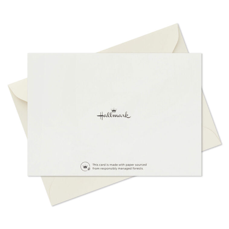 Ivory thank you cards with modern black script lettering and kraft box packaging, includes 40 blank cards and matching envelopes