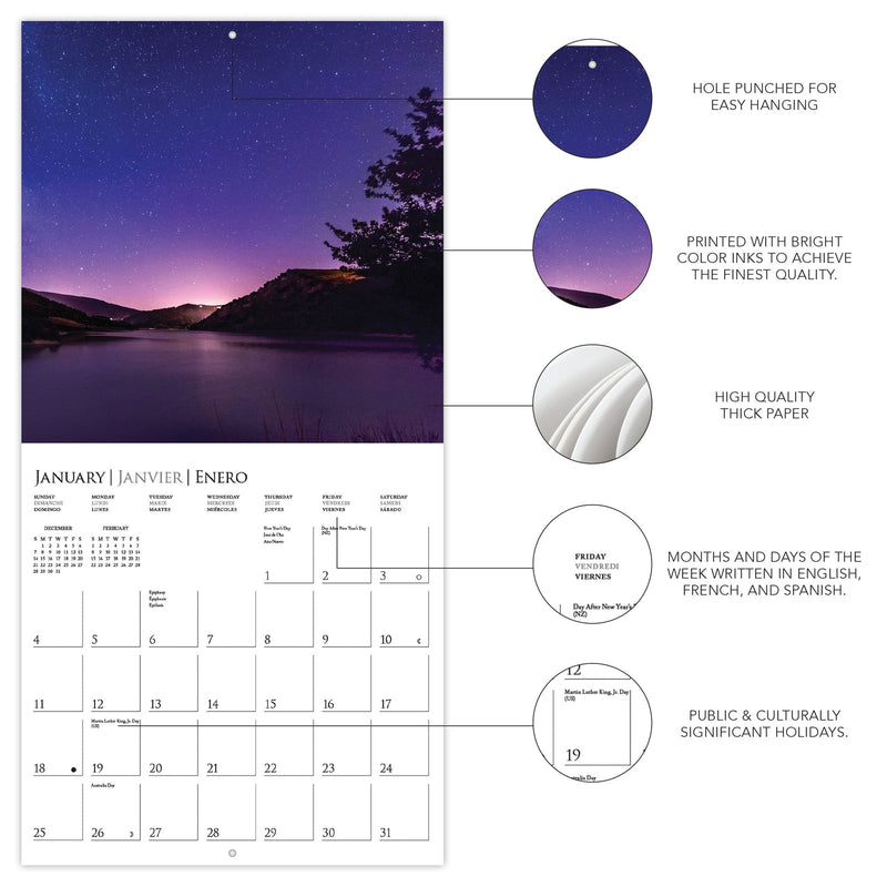 Stargazing 12 x 12 Wall Calendar