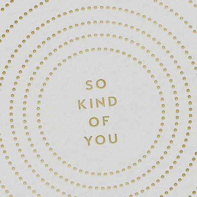 Concentric Circles So Kind of You Blank Thank You Notes, Pack of 10