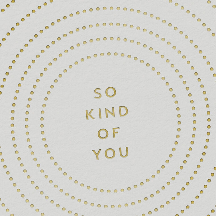 Concentric Circles So Kind of You Blank Thank You Notes, Pack of 10