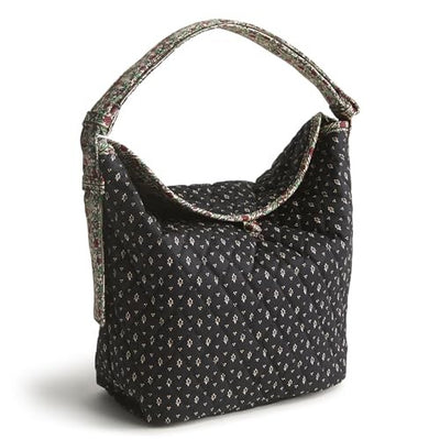 Vera Bradley Astoria Shoulder Bag in Dotty Floral pattern with button closure and adjustable handle
