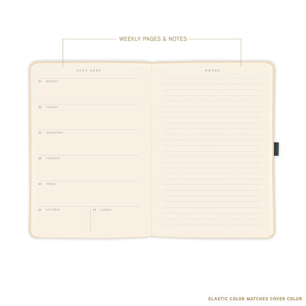 Modern 6 x 8 18-Month Vegan Leather Planner