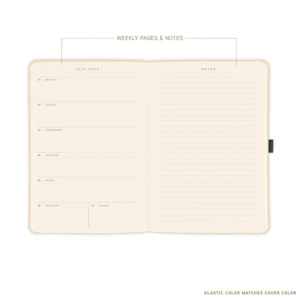 Sage Peanuts® 6 x 8 18-Month Vegan Leather Planner