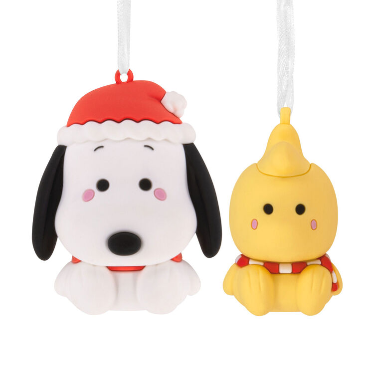 Peanuts® Holiday Snoopy and Woodstock Magnetic Hallmark Ornaments, Set of 2