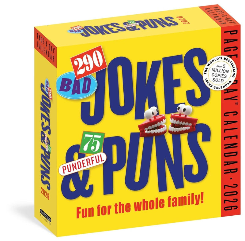 Jokes Puns and Riddles 2026 Page-a-Day Desk Calendar