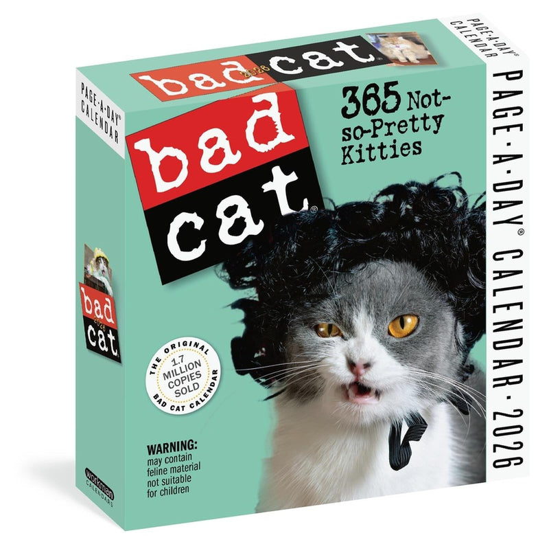 Bad Cat 2026 Page-a-Day Desk Calendar