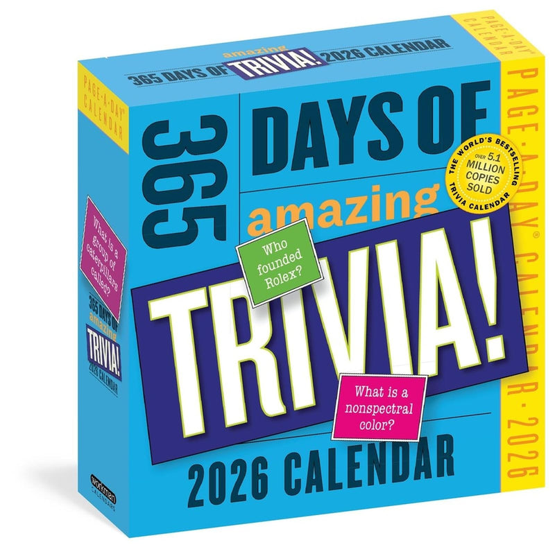 Amazing Trivia 2026 Page-a-Day Desk Calendar