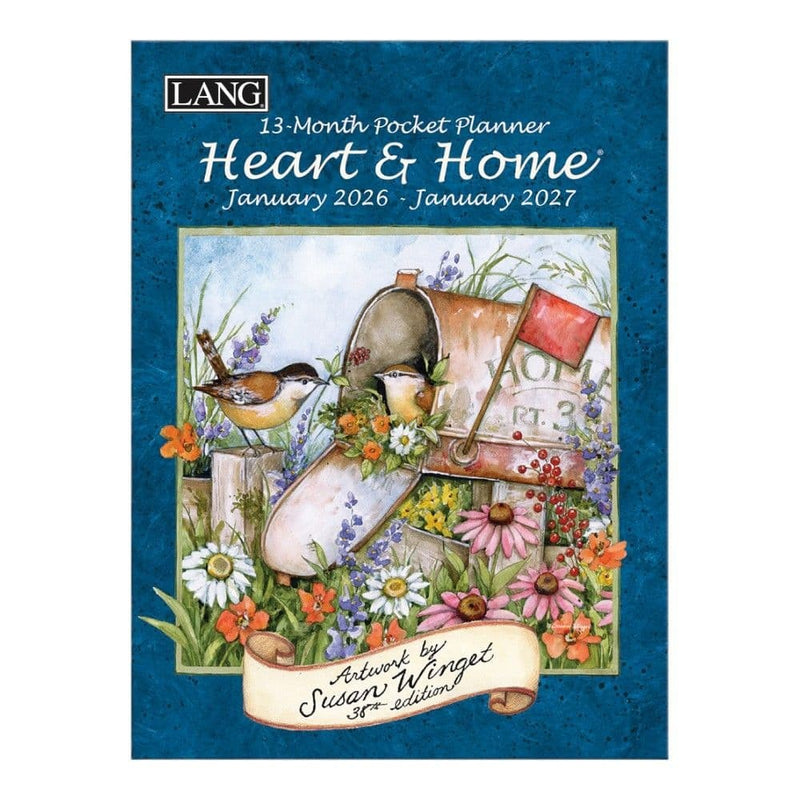 Heart and Home 2026 Monthly Pocket Planner by Susan Winget