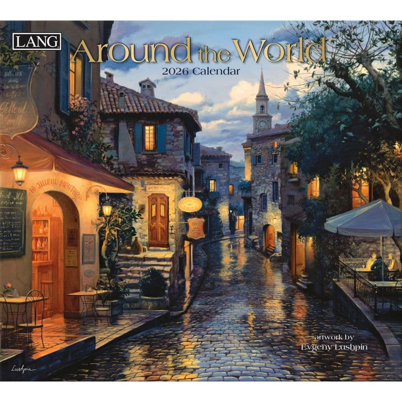 Around the World 2026 Wall Calendar by Evgeny Lushpin