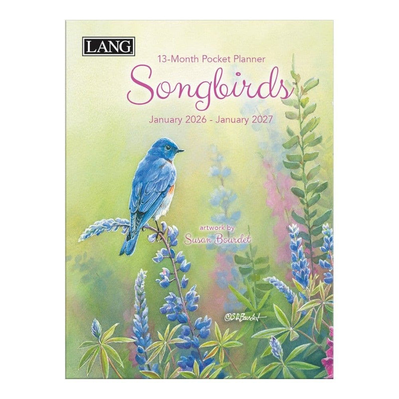 Songbirds 2026 Monthly Pocket Planner by Susan Bourdet