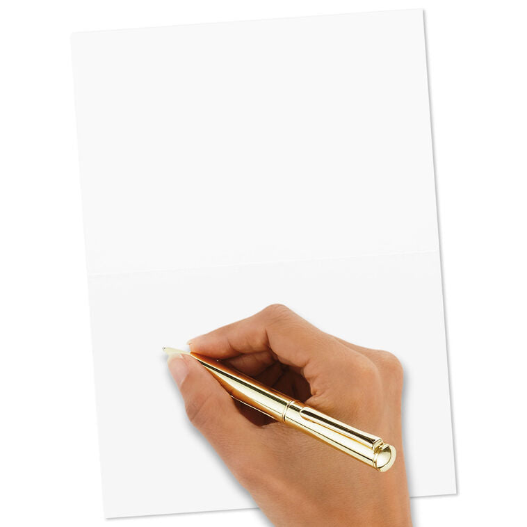 Thank you cards with colorful confetti and bold black lettering on cream background, includes 24 blank cards and envelopes in kraft box
