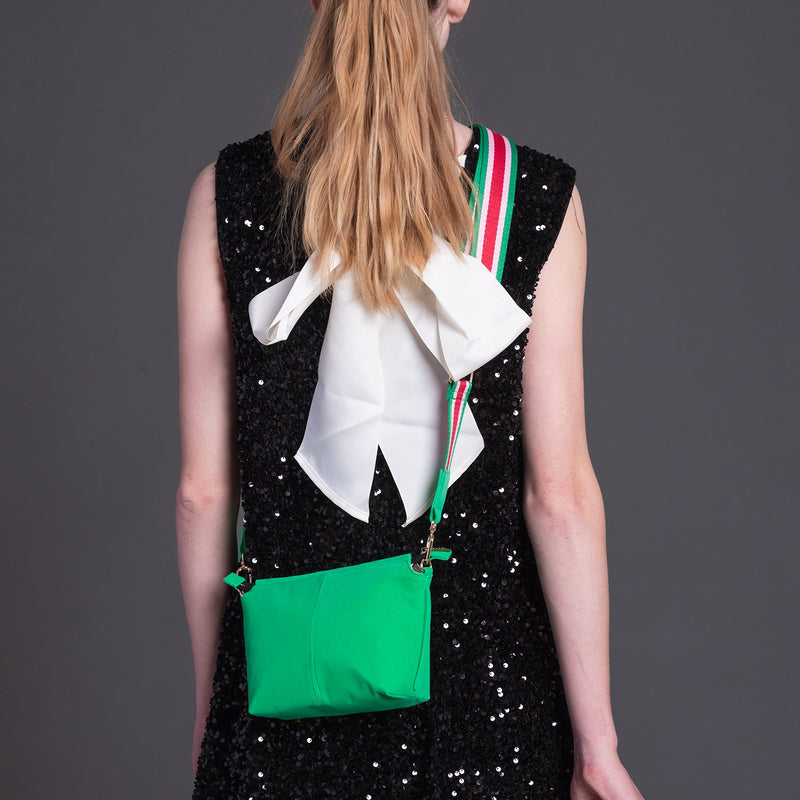 Emily Crossbody - Green Velvet