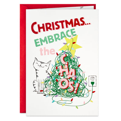 Embrace the Chaos Boxed Christmas Cards, Pack of 16