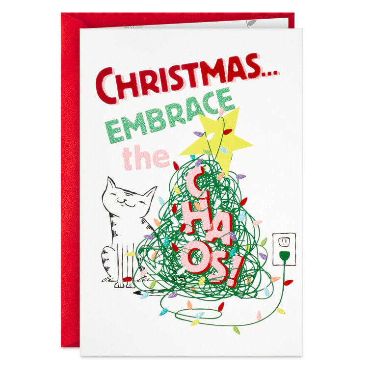 Embrace the Chaos Boxed Christmas Cards, Pack of 16