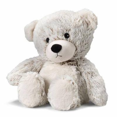 Warmies Marshmallow Bear plush in beige, microwavable and lavender-scented, offering comforting warmth.