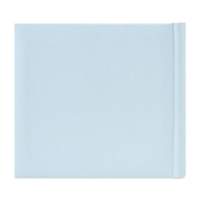 Gather Happy Memories Gold on Light Blue Linen Photo Album