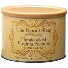 The Peanut Shop of Williamsburg Handcooked Virginia Peanuts Lightly Salted 20 oz