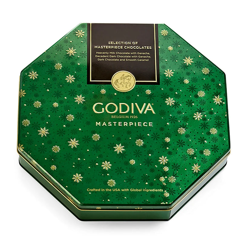 Godiva Masterpiece Holiday Tin - 50 Piece Chocolate Assortment
