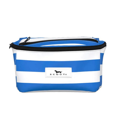 Scout Hipster fanny pack in Swim Lane print with adjustable belt, two zippered compartments, and compact, durable poly canvas design.