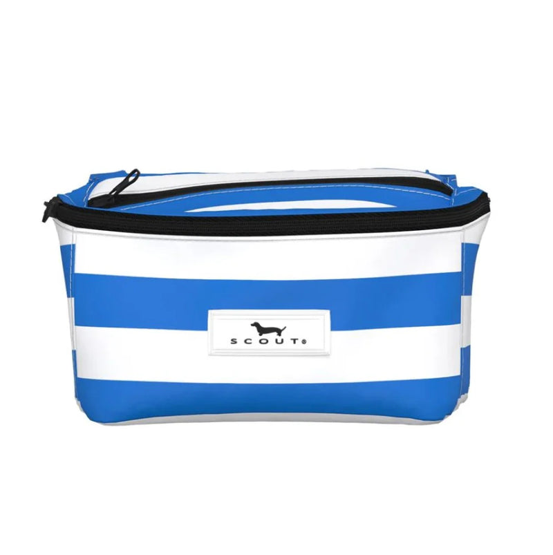 Scout Hipster fanny pack in Swim Lane print with adjustable belt, two zippered compartments, and compact, durable poly canvas design.
