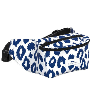 Petite, adjustable fanny pack with two zippered compartments, perfect for securing essentials around your waist