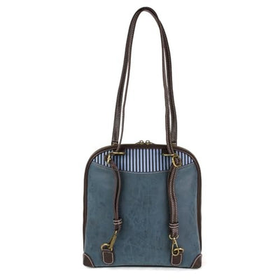 Convertible Backpack- Hummingbird Blue