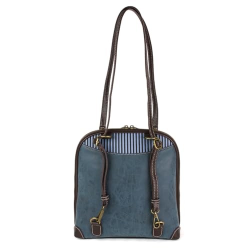 Convertible Backpack- Hummingbird Blue