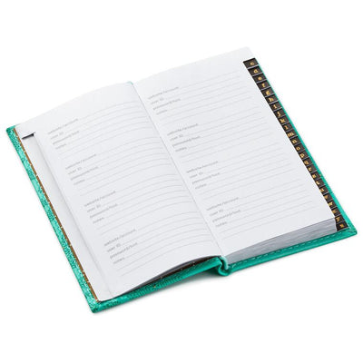 Mint Green Floral Password Keeper