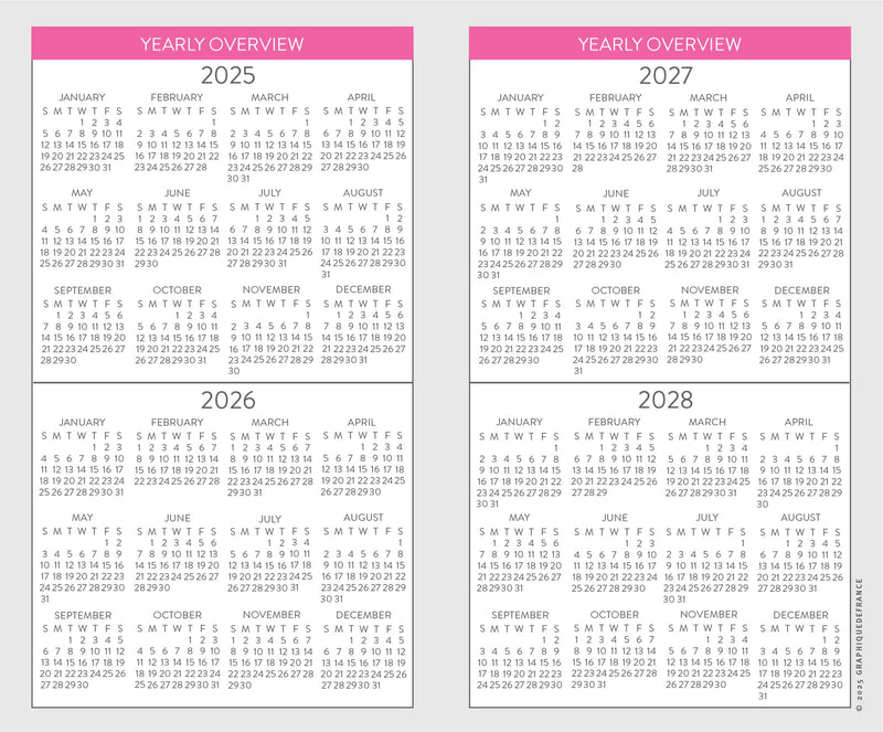 Whimsical Pattern 2-Year Pocket Planner