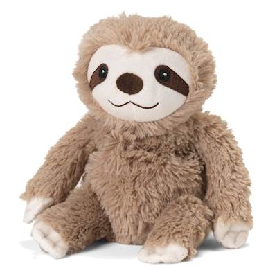 Warmies Blue Crab plush toy with soft brown plush fabric, cozy limbs, and a calming lavender scent.