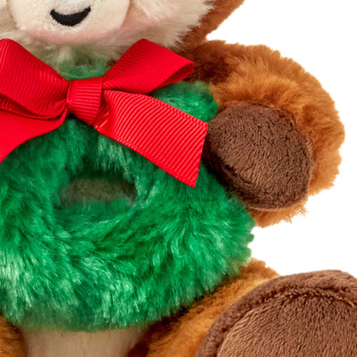 Reindeer With Wreath Plush, 6"