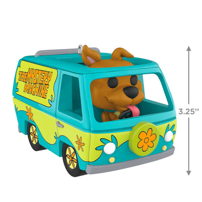 Scooby-Doo Mystery Machine ornament, Funko POP style, retro van, Hallmark Keepsake, Christmas decoration, cartoon collectible.

