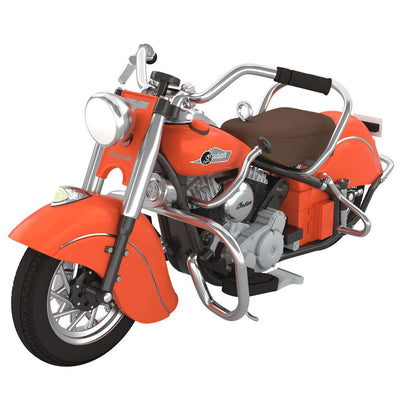 Classic 1953 Indian Chief motorcycle metal ornament by Hallmark.