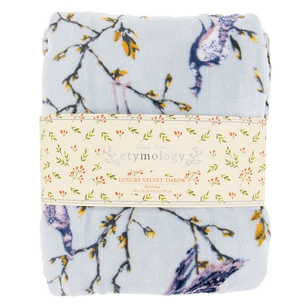 Floral Luxury Velvet Throw Blanket