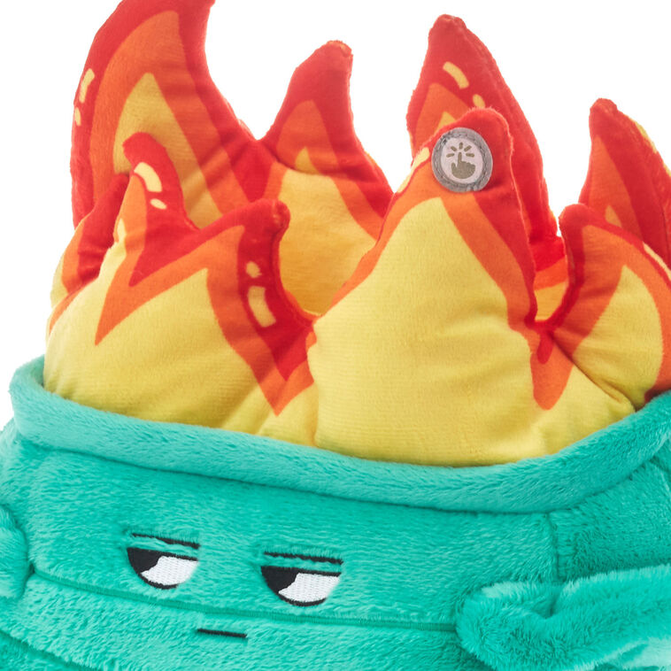 Dumpster Fire Plush With Sound and Motion, 9.75"